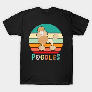 Vintage Retro Poodles T-Shirt